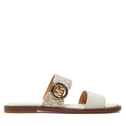 Klapki MICHAEL Michael Kors. Klapki damskie MICHAEL Michael Kors, bez wzorów, bez obcasa, bez zapięcia. Za 449.99 zł.