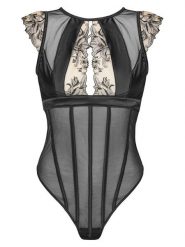 Hunkemöller Body Anouk 301026 Czarny. Czarne body i gorsety Hunkemöller, bez wzorów, z syntetyku. Za 179.99 zł.