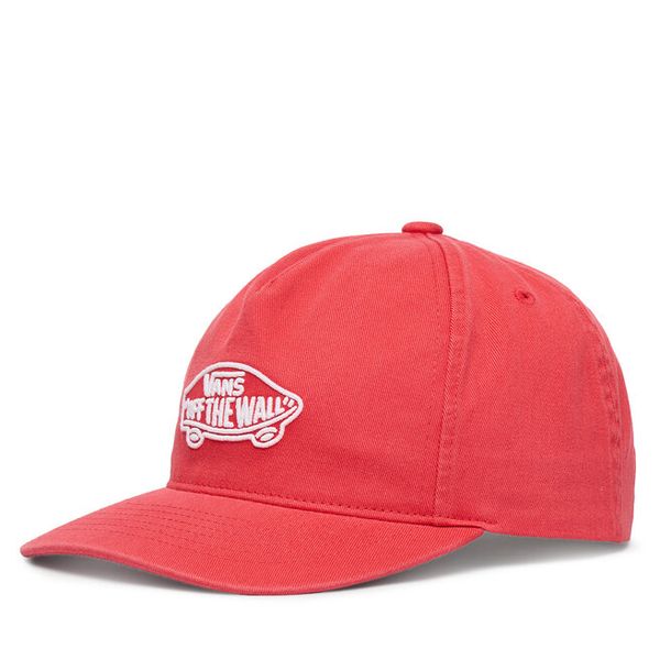 Czapka z daszkiem Vans. Czerwone czapki z daszkiem damskie Vans, bez wzorów. Za 100.99 zł.
