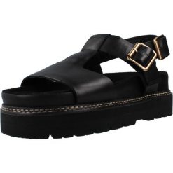 Sandały CLARKS ORIANNA SKY Czarny. Czarne sandały damskie Clarks, bez wzorów, ze skóry, bez obcasa, bez zapięcia. Za 279.99 zł.