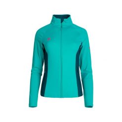 Kurtka polarowa damska DENVER Stretch, dwuelastyczna, wiatroszczelna i oddychają. Zielone kurtki damskie Izas, bez wzorów, z nylonu, bez kaptura. Za 252.13 zł.