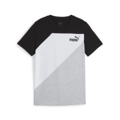 Puma Koszulka Power 67924801. Czarne bluzki damskie Puma, bez wzorów, sportowe, bez kołnierzyka, bez ramiączek. Za 67.99 zł.