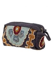 Bloomingville Kosmetyczka "Bari" w kolorze czarno-błękitnym - 25 x 13 cm rozmiar: onesize. Czarne kosmetyczki damskie Bloomingville, bez wzorów, z materiału. Za 122.67 zł.