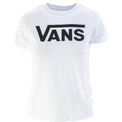 Koszulka sportowa damska Vans Flying V Crew. Białe koszulki sportowe damskie Vans, m, bez wzorów, z bawełny, bez ramiączek, trekkingowe. Za 218.00 zł.