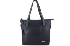 Shopperka skórzana BARBERINI'S granatowa 996-5. Niebieskie shopper bag Barberinis, bez wzorów, ze skóry, na ramię, małe, bez dodatków. Za 339.99 zł.