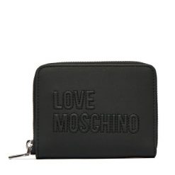 Portfel LOVE MOSCHINO. Czarne portfele damskie Love Moschino, bez wzorów. Za 439.99 zł.