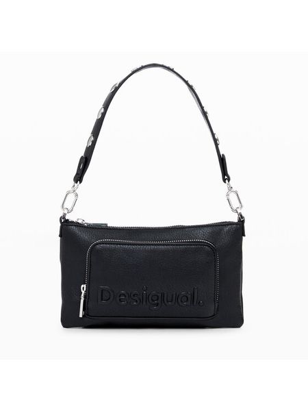 Desigual Torebka Monic 24WAYP02 Czarny. Czarne torebki klasyczne damskie Desigual, ze skóry, bez dodatków. Za 269.99 zł.