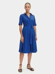 Tatuum Sukienka koszulowa Niki T2503.205 Niebieski Regular Fit. Niebieskie sukienki damskie TATUUM, bez wzorów, z bawełny, bez ramiączek. Za 360.99 zł.