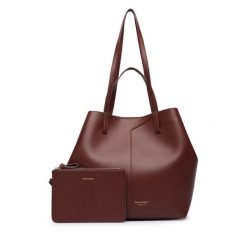 Torebka Emporio Armani. Brązowe shopper bag Emporio Armani, bez dodatków. Za 2,764.00 zł.