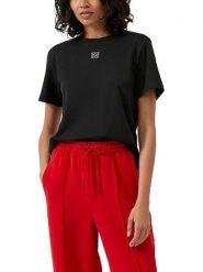 S.Oliver Koszulka w kolorze czarnym rozmiar: 44. Czarne bluzki damskie S.Oliver, s, bez wzorów, z bawełny, bez kołnierzyka, bez ramiączek. Za 52.99 zł.