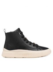 Geox Sneakersy J Laquinny Girl J66M3A 000BC C9999 M Czarny. Czarne buty sportowe dziewczęce Geox, bez wzorów, ze skóry, bez zapięcia. Za 269.99 zł.