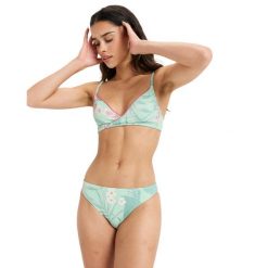 Klasyczne majtki bikini dla Kobiety INTO THE SUN. Zielone bikini Roxy, bez wzorów, z elastanu. Za 113.60 zł.