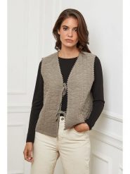 L'armoire de Suzette Kamizelka w kolorze szarobrązowym rozmiar: 38/40. Szare kamizelki damskie L'armoire de Suzette, l, bez wzorów, z bawełny, bez kaptura. Za 143.90 zł.