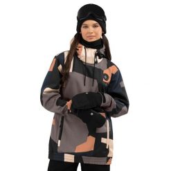 Kurtka snowboardowa damska W1-W Sandboard. Brązowe kurtki sportowe damskie SIROKO, xs, bez wzorów, z softshellu, bez kaptura. W wyprzedaży za 296.00 zł.