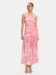 Bardot Sukienka wieczorowa Solana 59875DB1 Różowy Regular Fit. Czerwone sukienki damskie Bardot, bez wzorów, z syntetyku, wizytowe, bez ramiączek. Za 379.99 zł.