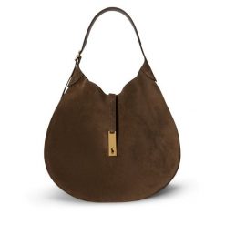 Torebka Polo Ralph Lauren. Brązowe torebki klasyczne damskie Polo Ralph Lauren, bez dodatków. Za 3,499.00 zł.