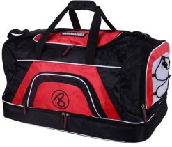 BRUBAKER Torba Sportowa 52L z Komorą na Buty i Mokre Rzeczy Czarny Czerwony. Czarne torby sportowe X2, bez wzorów, z materiału, duże. Za 188.99 zł.