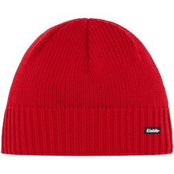 Czapka Eisbar Trop MÜ. Czerwone czapki damskie Eisbär, bez wzorów, z wełny. Za 199.90 zł.