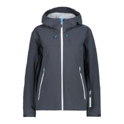 Kurtka damska przeciwdeszczowa CMP 31Z2196. Szare kurtki damskie CMP, na zimę, l, bez wzorów, bez kaptura. Za 449.99 zł.