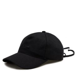 Czapka z daszkiem Calvin Klein. Czarne czapki z daszkiem damskie Calvin Klein, bez wzorów. Za 149.99 zł.