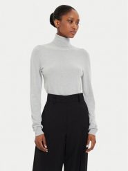 Kontatto Golf 3M0124 Szary Regular Fit. Szare golfy damskie Kontatto, m, bez wzorów, z syntetyku, bez ramiączek. Za 159.99 zł.