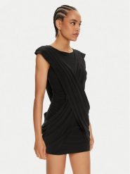 NORMA KAMALI Sukienka koktajlowa KK1243PLD83001 Czarny Slim Fit. Czarne sukienki damskie Norma Kamali, bez wzorów, z syntetyku, wizytowe, bez ramiączek. Za 959.99 zł.