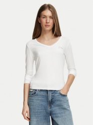 Guess Jeans Sweter W6BI56 K6890 Szary jasny Slim Fit. Szare swetry klasyczne damskie Guess Jeans, xl, z jeansu, bez kołnierzyka. Za 194.99 zł.