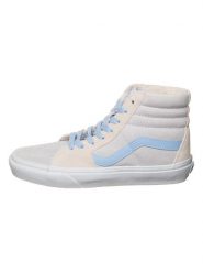 Vans Skórzane sneakersy "SK8-Hi" w kolorze kremowo-błękitnym rozmiar: 36,5. Brązowe obuwie sportowe damskie Vans, z materiału, za kostkę, bez zapięcia. Za 127.35 zł.