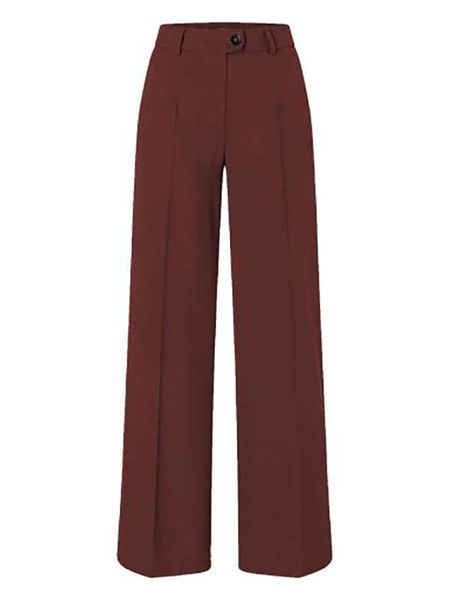 More & More Spodnie w kolorze bordowym rozmiar: 42. Czerwone spodnie materiałowe damskie More & More, bez wzorów, z materiału. Za 197.17 zł.