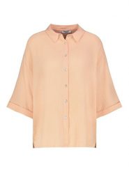 Sublevel Bluzka w kolorze brzoskwiniowym rozmiar: M/L. Pomarańczowe bluzki damskie Sublevel, l, bez wzorów, z bawełny, bez kołnierzyka, bez ramiączek. Za 74.99 zł.