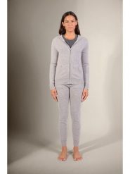 Perfect Cashmere Kaszmirowy kardigan "Emma" w kolorze jasnoszarym rozmiar: L. Szare kardigany damskie Perfect Cashmere, l, bez wzorów, z kaszmiru. Za 340.18 zł.