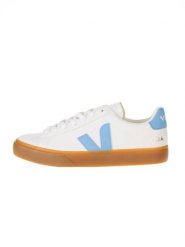 Veja Skórzane sneakersy "Campo" w kolorze biało-błękitnym rozmiar: 40. Białe obuwie sportowe damskie Veja, bez zapięcia. Za 544.45 zł.