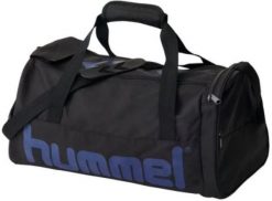 Torba sportowa Hummel Torba sportowa niebieska. Niebieskie torby sportowe 8000KICKS, z aplikacjami, z materiału. Za 184.99 zł.