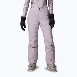 Spodnie narciarskie damskie Columbia Shafer Canyon II Insulated. Fioletowe spodnie sportowe damskie Columbia, na zimę, bez wzorów, narciarskie. Za 569.99 zł.