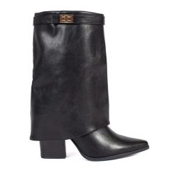 Czarne eleganckie botki damskie na obcasie. Czarne botki damskie eleganckie, bez obcasa, na obcasie, bez zapięcia. Za 260.45 zł.