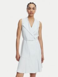 BOSS Sukienka codzienna Dimosa-Mini 50554224 Niebieski Regular Fit. Niebieskie sukienki damskie Boss, bez wzorów, z wiskozy, bez ramiączek. Za 1,699.00 zł.