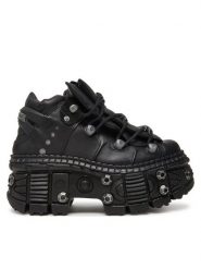 NEW ROCK Sneakersy M-WALL106-S25 Czarny. Czarne obuwie sportowe damskie NEW ROCK, ze skóry, bez zapięcia. Za 1,489.00 zł.
