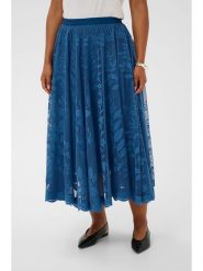 Kaffe Spódnica w kolorze niebieskim rozmiar: S/M. Niebieskie spódnice damskie Kaffe, m, bez wzorów, z koronki, maxi. Za 104.99 zł.