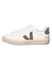 Veja Skórzane sneakersy "Campo" w kolorze biało-oliwkowym rozmiar: 37. Białe obuwie sportowe damskie Veja, bez zapięcia. Za 404.14 zł.