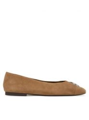 Tory Burch Baleriny Charlie 186910 Szary. Szare balerinki damskie Tory Burch, bez wzorów, ze skóry. Za 1,354.00 zł.