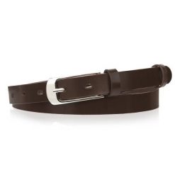 Skórzany pasek damski BETLEWSKI DW-20 c. brązowy 80. Brązowe paski damskie Betlewski, bez wzorów, ze skóry. Za 49.99 zł.