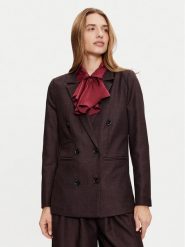 Haveone Marynarka JVI-M032 Bordowy Regular Fit. Czerwone marynarki i żakiety damskie Haveone, m, bez wzorów, z syntetyku. Za 509.99 zł.