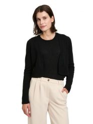 Betty Barclay Kaszmirowy kardigan w kolorze czarnym rozmiar: 44. Czarne kardigany damskie Betty Barclay, bez wzorów, z kaszmiru. Za 173.99 zł.