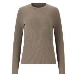 Damska koszulka z długim rękawem Athlecia Lankae. Brązowe koszulki sportowe damskie Endurance, l, bez wzorów, bez ramiączek, trekkingowe. Za 148.50 zł.