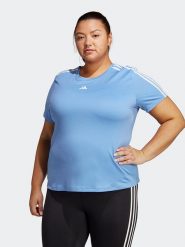 Adidas Koszulka sportowa "Train Essentials" w kolorze błękitnym rozmiar: 4X. Niebieskie koszulki sportowe damskie Adidas, bez wzorów, z materiału, bez ramiączek, outdoorowe. Za 57.06 zł.