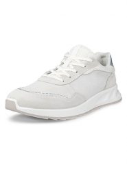 Ecco Skórzane sneakersy "Otm" w kolorze szaro-srebrnym rozmiar: 40. Szare obuwie sportowe damskie ECCO, bez zapięcia. Za 233.33 zł.