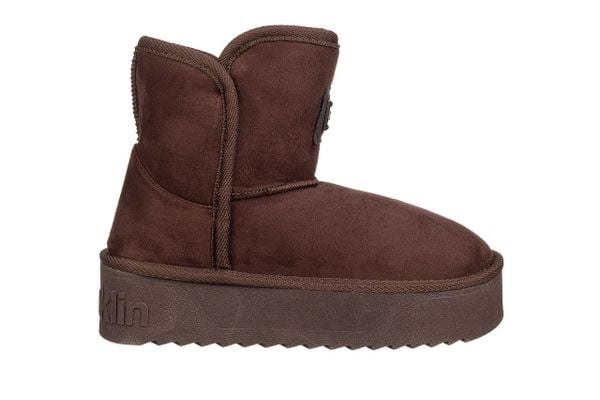 Śniegowce D Franklin Nordic V2 Basic Low Chocolate 206010, Brązowy, Materiał - 36. Brązowe śniegowce damskie D.Franklin, z gumy, za kostkę. W wyprzedaży za 179.10 zł.