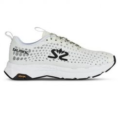 Buty do chodzenia damskie Salming Greyhound. Białe obuwie sportowe damskie Salming, z materiału, bez zapięcia, trekkingowe. Za 529.99 zł.