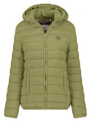 Geographical Norway Kurtka pikowana "Atikotal" w kolorze oliwkowym rozmiar: XL. Brązowe kurtki damskie Geographical Norway, xl, bez wzorów, bez kaptura. Za 130.99 zł.