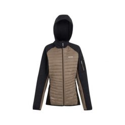 Damska bluza z kapturem na zamek błyskawiczny Regatta Newhill. Brązowe bluzy damskie Regatta, bez wzorów, z kapturem. Za 129.99 zł.